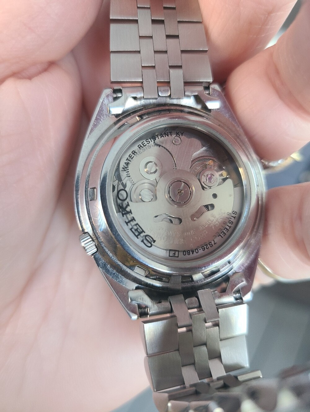 Seiko Series 5 Automatic Black Dial Watch SNXS79J1 - Picture 6 of 7